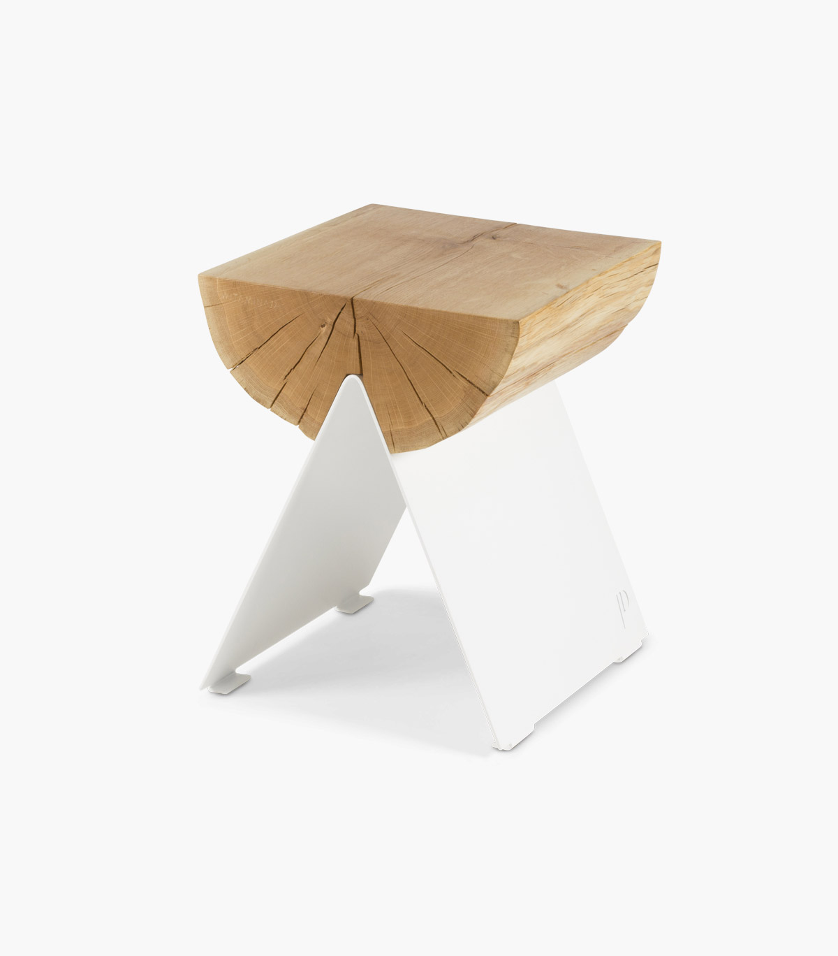 Wooden Stool White