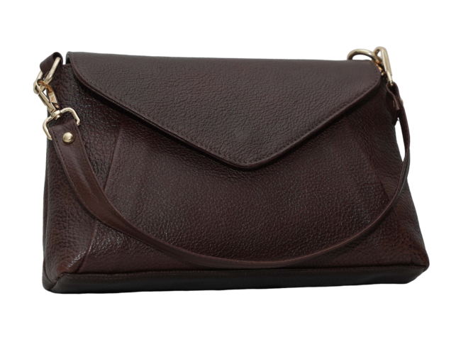 Dark Brown Leather Handbag