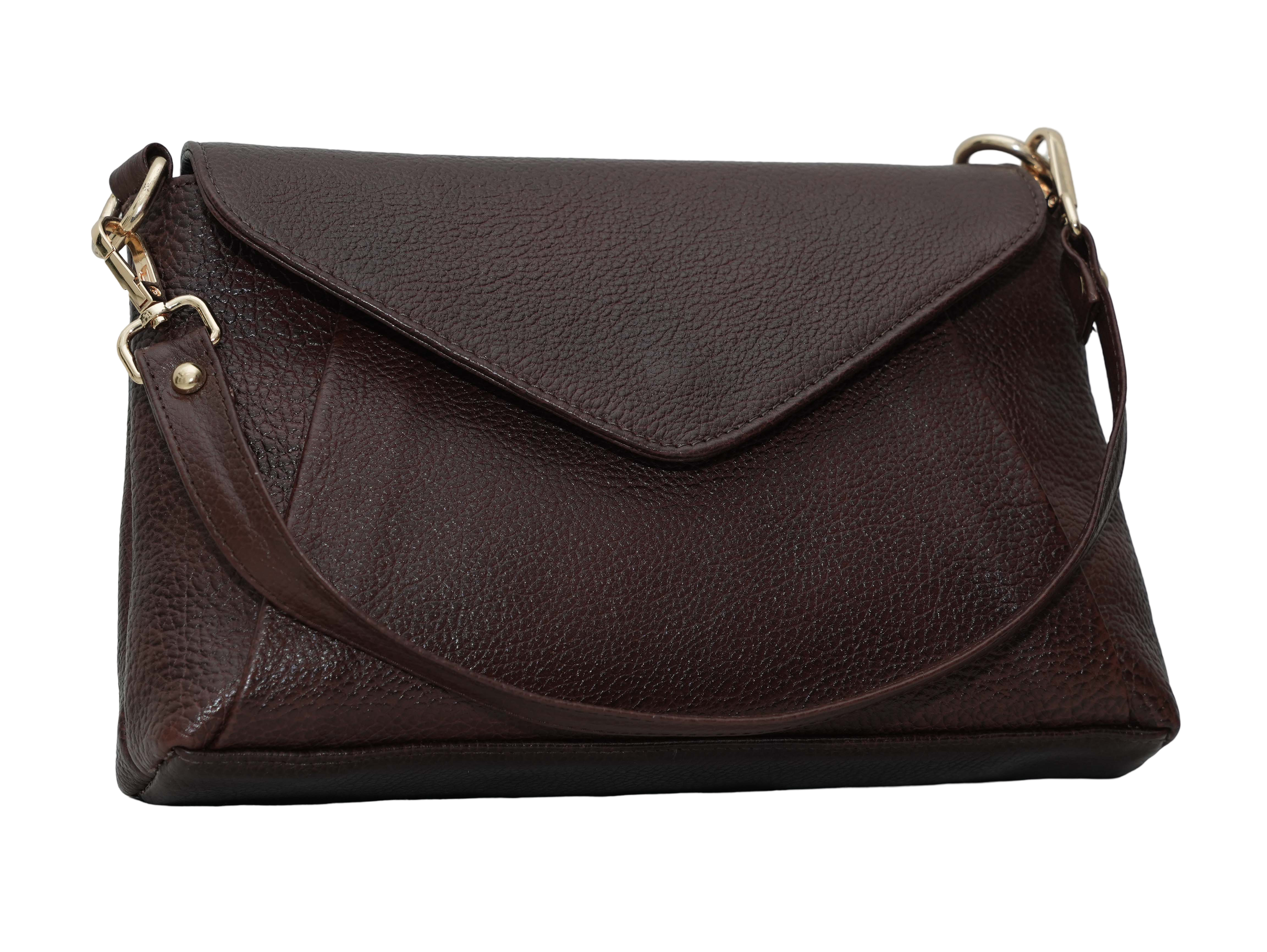 Dark Brown Leather Handbag