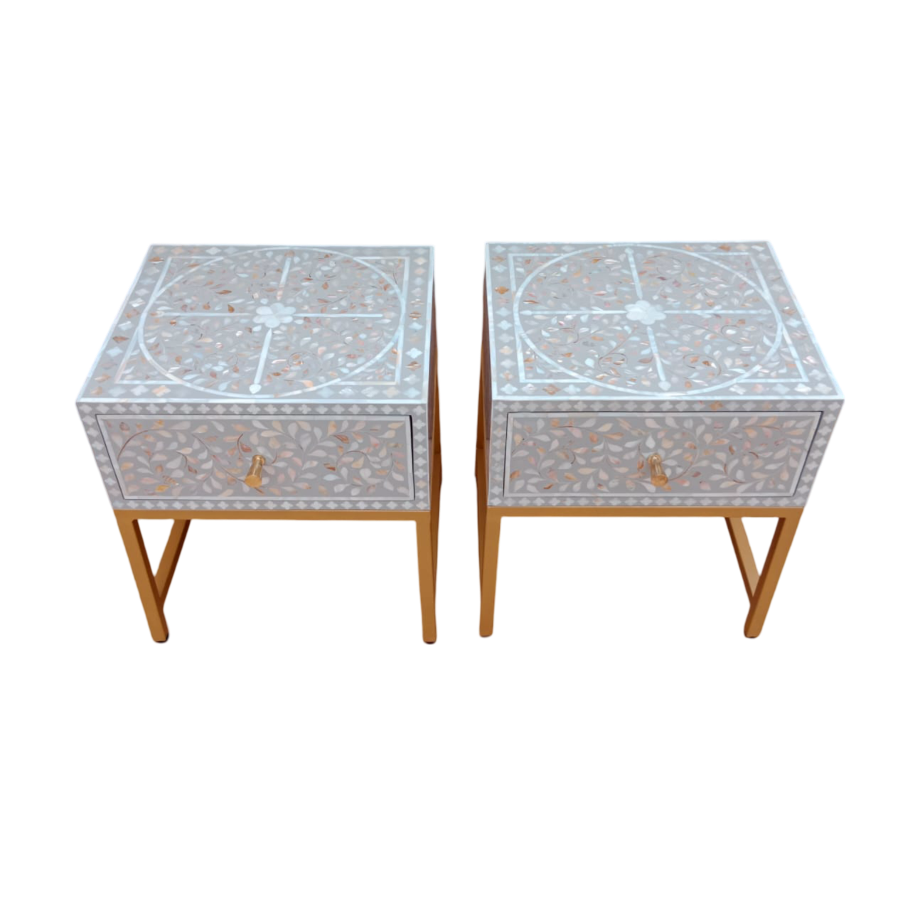 Mother of pearl side table